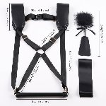 БДСМ-набір LOCKINK YEAHWOW Black Doggy Style Saddle set - мініатюра 6