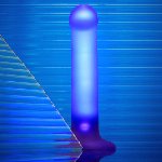 Дилдо, що світиться Strap-On-Me Glow-LED Dildo Purple - M - мініатюра 7