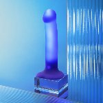 Дилдо, що світиться Strap-On-Me Glow-LED Dildo Purple - M - мініатюра 5
