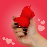 Вібратор-єдиноріжка Unihorn – Cupid's Beau, масажувальний язичок-сердечко - мініатюра 12