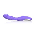 Вібратор точки G з вагінальним відростком Good Vibes Only – Flax Vibrating Dildo with G-Spot Stimulator - мініатюра 4