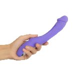 Вібратор точки G з вагінальним відростком Good Vibes Only – Flax Vibrating Dildo with G-Spot Stimulator - мініатюра 7