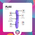 Вібратор точки G з вагінальним відростком Good Vibes Only – Flax Vibrating Dildo with G-Spot Stimulator - мініатюра 11
