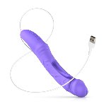 Вібратор точки G з вагінальним відростком Good Vibes Only – Flax Vibrating Dildo with G-Spot Stimulator - мініатюра 6