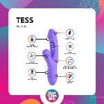 Вібратор-кролик із вагінальним відростком Good Vibes Only – Tess Rabbit Vibrator with G-Spot Stimulator - мініатюра 11