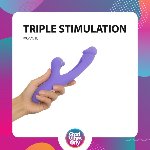 Вібратор-кролик із вагінальним відростком Good Vibes Only – Tess Rabbit Vibrator with G-Spot Stimulator - мініатюра 9