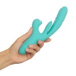 Вібратор-кролик із вагінальним відростком Good Vibes Only – Lisa Thrusting Rabbit Vibrator with G-Spot Stimulator - мініатюра 7