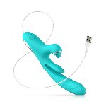 Вібратор-кролик із вагінальним відростком Good Vibes Only – Lisa Thrusting Rabbit Vibrator with G-Spot Stimulator - мініатюра 6