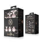 Набір анальних іграшок Rosy Gold - Metal Butt Plug Set 3 Pieces - мініатюра 8
