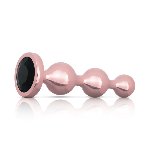 Набір анальних іграшок Rosy Gold - Metal Butt Plug Set 3 Pieces - мініатюра 3