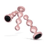 Набір анальних іграшок Rosy Gold - Metal Butt Plug Set 3 Pieces - мініатюра 5