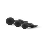 Набір анальних пробок Blush Luxe Beginner Plug Kit Black - мініатюра 3