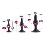 Набір анальних пробок Blush Luxe Beginner Plug Kit Black - мініатюра 5