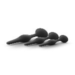 Набір анальних пробок Blush Luxe Beginner Plug Kit Black - мініатюра 4