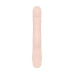 Вібратор-кролик із пульсацією Good Vibes Only – SHAI Thrusting Vibrator Soft Silicone – Pink, 3 мотори - мініатюра 3