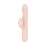 Вібратор-кролик із пульсацією Good Vibes Only – SHAI Thrusting Vibrator Soft Silicone – Pink, 3 мотори - мініатюра 2