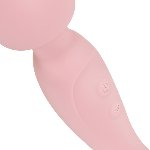 Двосторонній масажер-вібратор Good Vibes Only – SIMI Double-Sided Wand Vibrator Soft Silicone – Pink - мініатюра 6