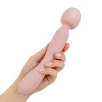 Двосторонній масажер-вібратор Good Vibes Only – SIMI Double-Sided Wand Vibrator Soft Silicone – Pink - мініатюра 8