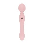 Двосторонній масажер-вібратор Good Vibes Only – SIMI Double-Sided Wand Vibrator Soft Silicone – Pink - мініатюра 3