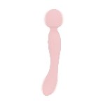 Двосторонній масажер-вібратор Good Vibes Only – SIMI Double-Sided Wand Vibrator Soft Silicone – Pink - мініатюра 2