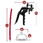 Вакуумна помпа для вульви Blush Temptasia – Advanced Pussy Pump System, механічна, важіль - мініатюра 5