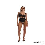 Боді Obsessive Hersis crotchless teddy L/XL - мініатюра 10