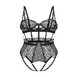 Боді Obsessive Hersis crotchless teddy L/XL - мініатюра 8