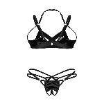 Комплект Obsessive Keira Lise 2-pcs crotchless set S/M - мініатюра 5