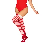 Панчохи Obsessive Kissmas stockings L/XL - мініатюра 1