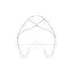 Прикраса на тіло Obsessive Lustique White harness bra S/M/L - мініатюра 2