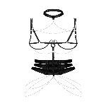 Портупея Obsessive Premisis Black harness S/M/L - мініатюра 2