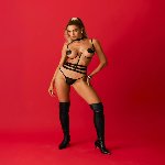 Портупея Obsessive Premisis Black harness S/M/L - мініатюра 6