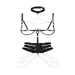 Портупея Obsessive Premisis Black harness S/M/L - мініатюра 3