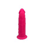 Фалоімітатор з вібрацією SilexD Henry Vibro Pink (MODEL 2 size 7in) + LRS, діаметр 4,4 см - мініатюра 5