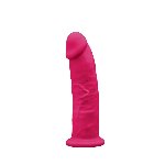 Фалоімітатор з вібрацією SilexD Henry Vibro Pink (MODEL 2 size 7in) + LRS, діаметр 4,4 см - мініатюра 2