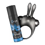 Набір Orgie Vibe Bunny: рідкий вібратор та ерекційне віброкільце - мініатюра 2