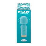 Вібромасажер M’Lady Mini Vibrating Wand Teal - мініатюра 3