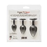 Набір силіконових анальних пробок BMS Roses Til’ Dawn Silicone Anal Plug Kit Starter Kit Black - мініатюра 7
