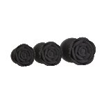 Набір силіконових анальних пробок BMS Roses Til’ Dawn Silicone Anal Plug Kit Starter Kit Black - мініатюра 2