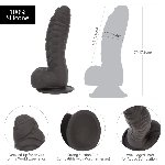 Фалоімітатор ADDICTION Ben 7" Dildo With Balls Black, віброкуля в подарунок - мініатюра 4
