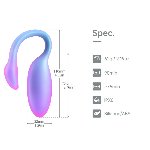 Смарт-віброяйце Magic Motion Flamingo Max Blue 2 в 1: віброяйце та тренажер Кегеля, 10 режимів - мініатюра 4