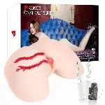 Мастурбатор Kokos 004 Vailla ONAHOLE Real Hips 2WayPlus з вібрацією та масажем - мініатюра 1