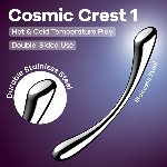 Металевий дилдо Satisfyer Cosmic Crest 1, двосторонній, можна нагрівати й охолоджувати - мініатюра 6