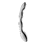 Металевий дилдо Satisfyer Cosmic Crest 2, двосторонній, можна нагрівати й охолоджувати - мініатюра 1