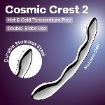 Металевий дилдо Satisfyer Cosmic Crest 2, двосторонній, можна нагрівати й охолоджувати - мініатюра 6