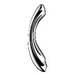Металевий дилдо Satisfyer Pure Gravity 2, двосторонній, можна нагрівати й охолоджувати, дуже важкий - мініатюра 1