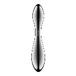 Металевий дилдо Satisfyer Pure Gravity 3, двосторонній, можна нагрівати й охолоджувати, дуже важкий - мініатюра 4