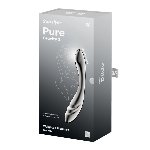 Металевий дилдо Satisfyer Pure Gravity 3, двосторонній, можна нагрівати й охолоджувати, дуже важкий - мініатюра 5