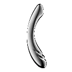 Металевий дилдо Satisfyer Pure Gravity 3, двосторонній, можна нагрівати й охолоджувати, дуже важкий - мініатюра 1