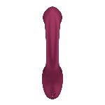 Вагінально-кліторальний вібратор Satisfyer G for Goddess 2 Wine Red, 2 мотори - мініатюра 4